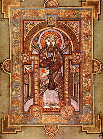Image of Saint Jerome, detail of the exterior of Certosa di Pavia